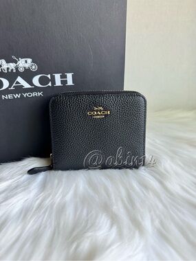 NWT Coach Black Leather Wallet